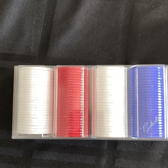 Crisloid Poker Chips 100 Heavy Plastic Chips - Picture 3 of 8